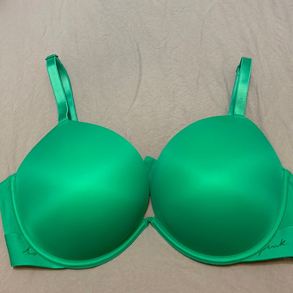 Green PINK Bra
